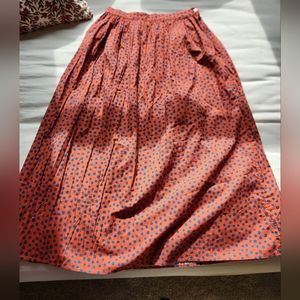 Gudrun Sjoden 100% Organic Cotton Polka Dot skirt slip small